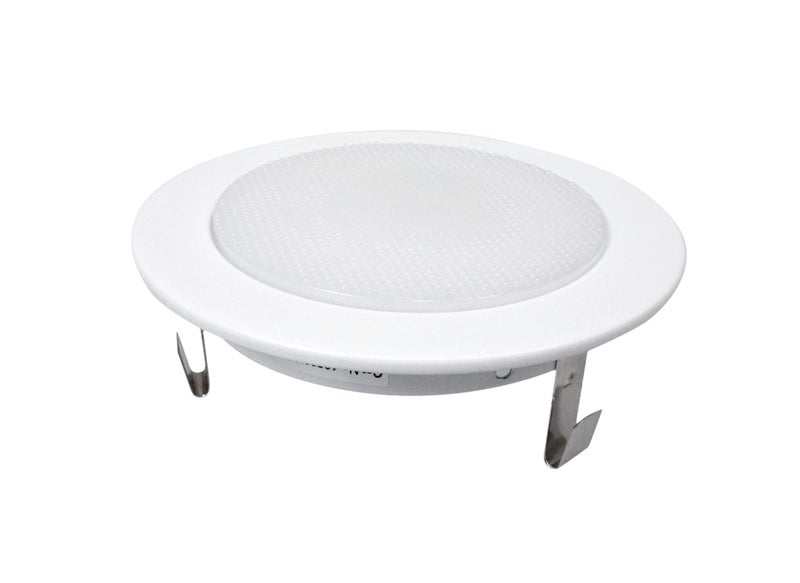 NICOR Lighting 4 inch White Shower Trim with Glass Albalite Lens, for 4 inch Housings (19509WH) - Image 3